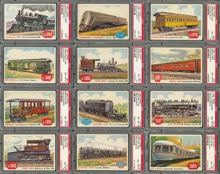 1955 Topps "Rails and Sails" Complete Set (200) - #4 on the PSA Set Registry!